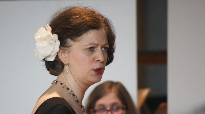 Sängerin Gabriele Nill-Kühn.  FOTO: STRÖHLE