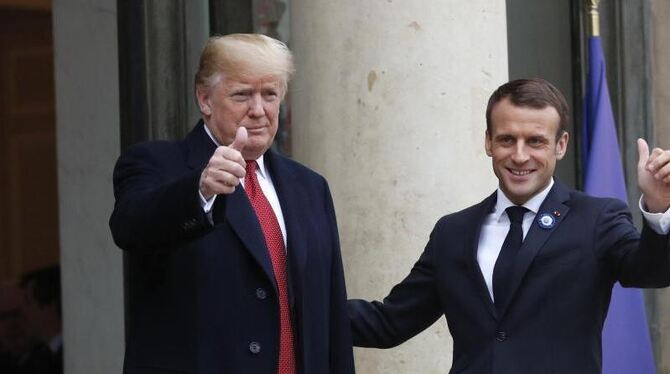Macron empfängt Trump