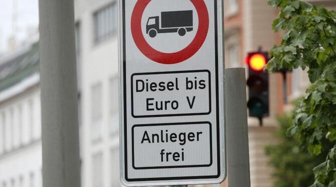 Dieselfahrverbotsschild