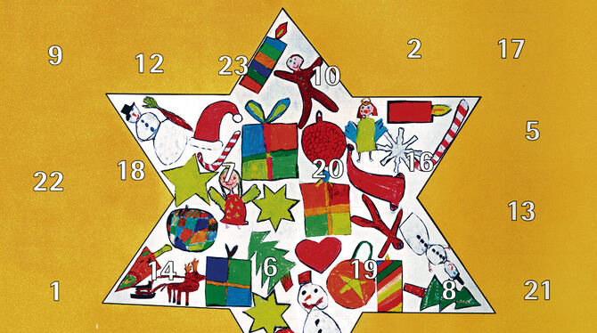 In kürzester Zeit vergriffen: der Lions-Adventskalender 2018. Die Collage »Sternwunder« stammt von der Klasse 3 a der Freien Eva In kürzester Zeit vergriffen: der Lions-Adventskalender 2018. Die Collage »Sternwunder« stammt von der Klasse 3 a der Freien Eva