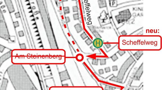 Streckenänderung: Der Bürgerbus fährt künftig durch den Scheffelweg …