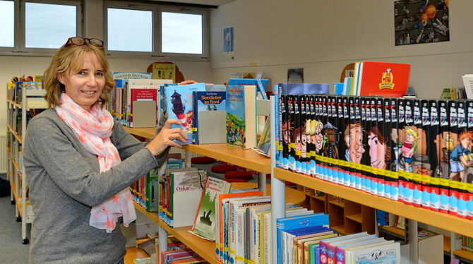 Die Mössinger Büchereiaußenstelle in der Talheimer Andeckschule, mit einem Schwerpunkt für Kinder und Jugendliche, wird geleitet