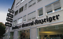 Das Reutlinger Verlagsgebäude des Generalanzeigers. Hier sitzt ein großer Teil der Redaktion, es gibt aber auch noch viele klein