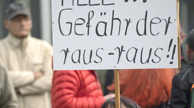 Teilnehmer einer Demonstration in Rheinland-Pfalz. Ob sie sich auch so ausführlich über das Thema informiert haben wie ZmS-Repor