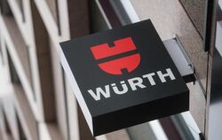 Würth-Logo auf einem Schild