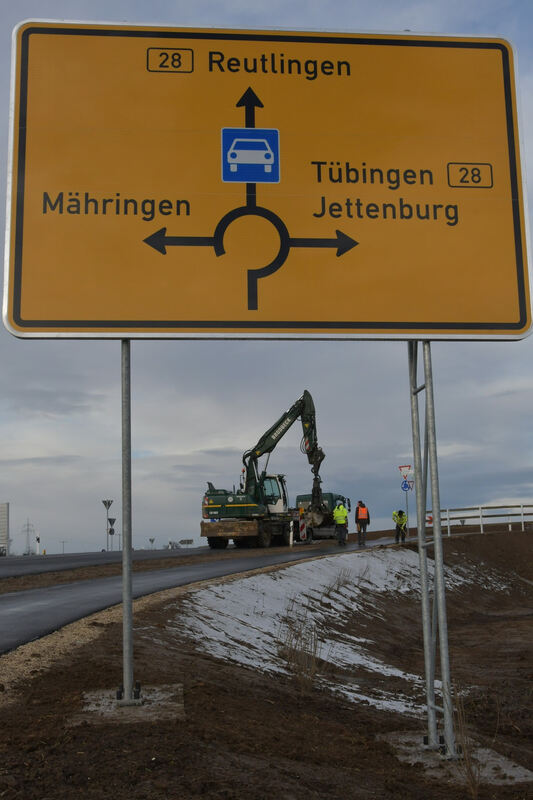 Freie Fahrt bei Jettenburg ab Freitagabend Stadt Tübingen
