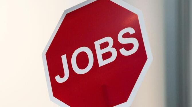 Schild »Jobs«