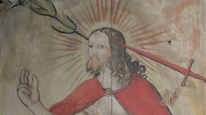 Links: Württembergisches Herzogschwert, das König Maximilian I. 1495 auf dem Reichstag in Worms Graf Eberhard im Bart überreicht