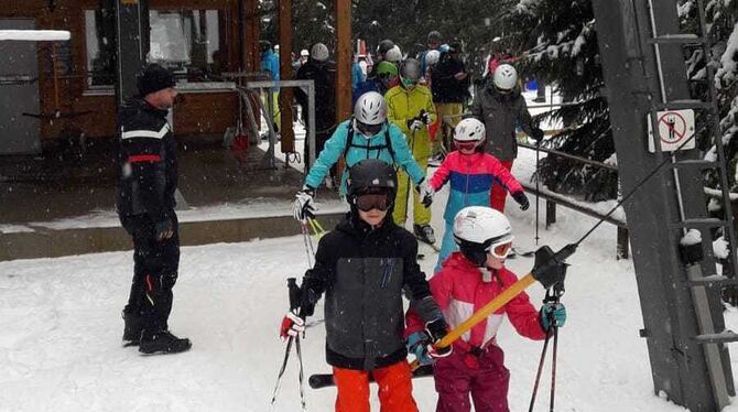 Hochbetrieb am Skilift in Holzelfingen.