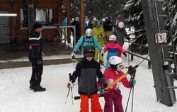 Hochbetrieb am Skilift in Holzelfingen.