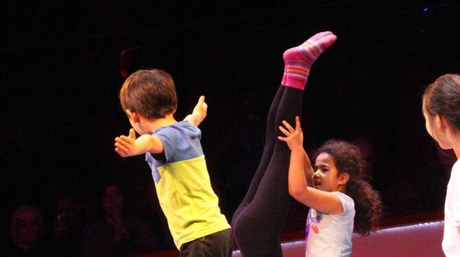 Spaß und Spiel stehen im Vordergrund. Doch eine besondere Herausforderung ist der Auftritt allemal.  FOTOS: SPIESS