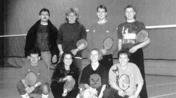Jüngste Abteilung: Seit 1992 wird beim TSV Kusterdingen auch Badminton gespielt.
