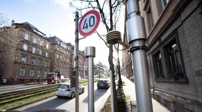 Feinstaub-Messtation in Stuttgart