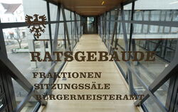 Brücke im Rathaus Reutlingen.