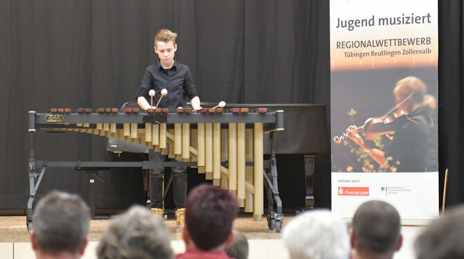 23 von 25 möglichen Punkten: ein Spitzenergebnis für Jonathan Batte beim Wettbewerb »Jugend musiziert« in Pliezhausen.  FOTO: ME