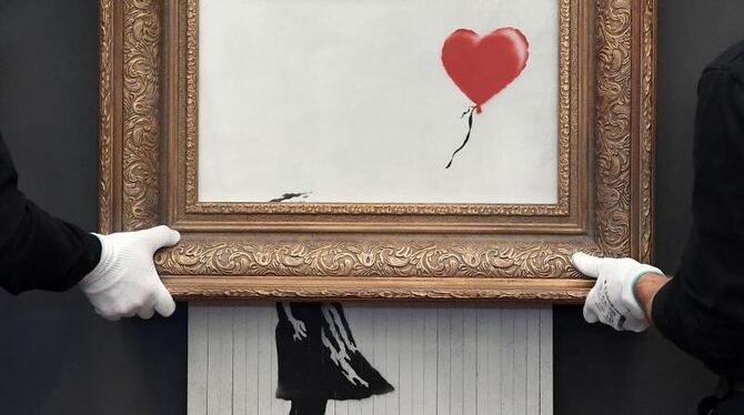 Geschreddertes Banksy-Bild