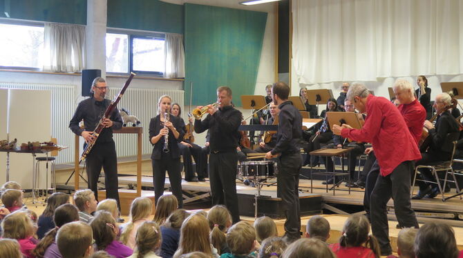 280 Schüler waren von den »Bremer Stadtmusikanten«, aufgeführt von der Württembergischen Philharmonie, begeistert.  Marko Simsa