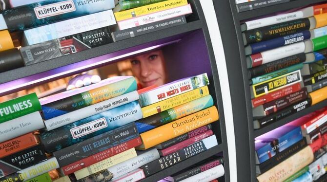 Bücher in einem Regal Bücher in einem Regal