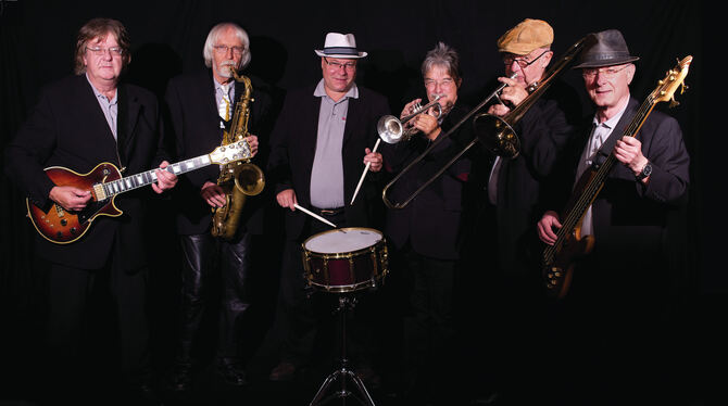 Die aktuelle Besetzung der Riverside Jazz & Blues Band (von links): Gerd Waiblinger, Peter Wolff, Rüdiger Mayer, Thomas Pfleider