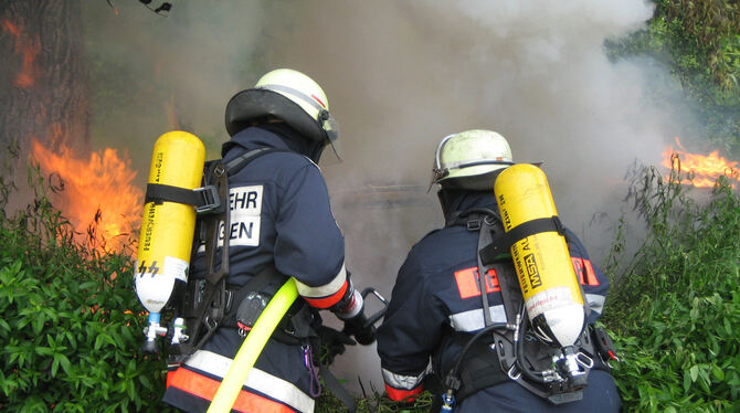 Unter den knapp 800 Einsätzen der Metzinger Feuerwehr im Jahr 2018 waren »nur« 44 Brände.  GEA-ARCHIVFOTO