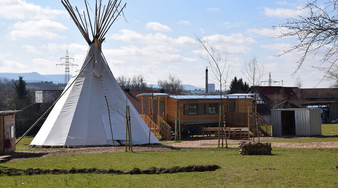 Der Bauwagen in Wannweil könnte so ähnlich aussehen, wie der des Waldkindergartens im benachbarten Mähringen.  FOTO: IST