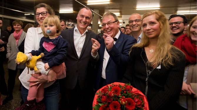 Nur 41 Stimmen oder ein »Mugga-seggele« trennten die Spitzenreiter Christian Schneider (CDU, 29,5 Prozent, Mitte links) und Thom