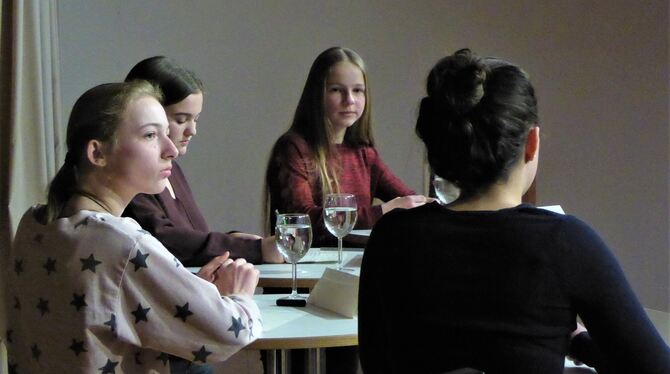 Sachkenntnis und Ausdrucksvermögen waren gefragt beim Regionalwettbewerb Jugend debattiert im Quenstedt-Gymnasium Mössingen. FOT