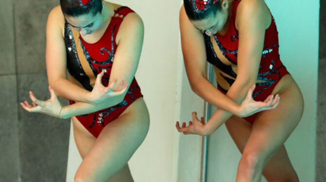 Elisabeth Götz und Celina Akil gewinnen Gold im Duett der Klasse B. FOTO: VEREIN