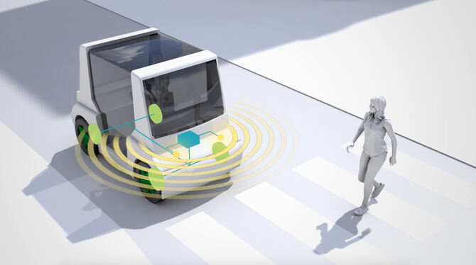 Bei Schaeffler-Paravan sieht man auf der Messe, wie die Mobilität der Zukunft aussehen kann.   GRAFIK: SCHAEFFLER-PARAVAN