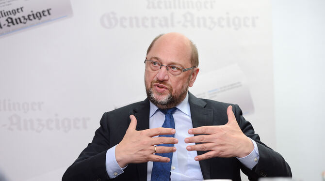 »Ich habe zugelassen, mich ein Stück weit von mir selbst zu entfremden«, sagt Martin Schulz über seine Kanzlerkandidatur.  FOTO