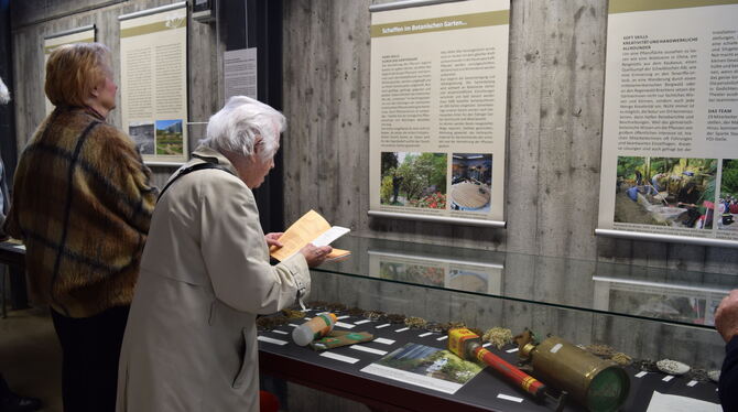 Informativ und anschaulich: die Ausstellung 50 Jahre Botanischer Garten. FOTO: JAENSCH