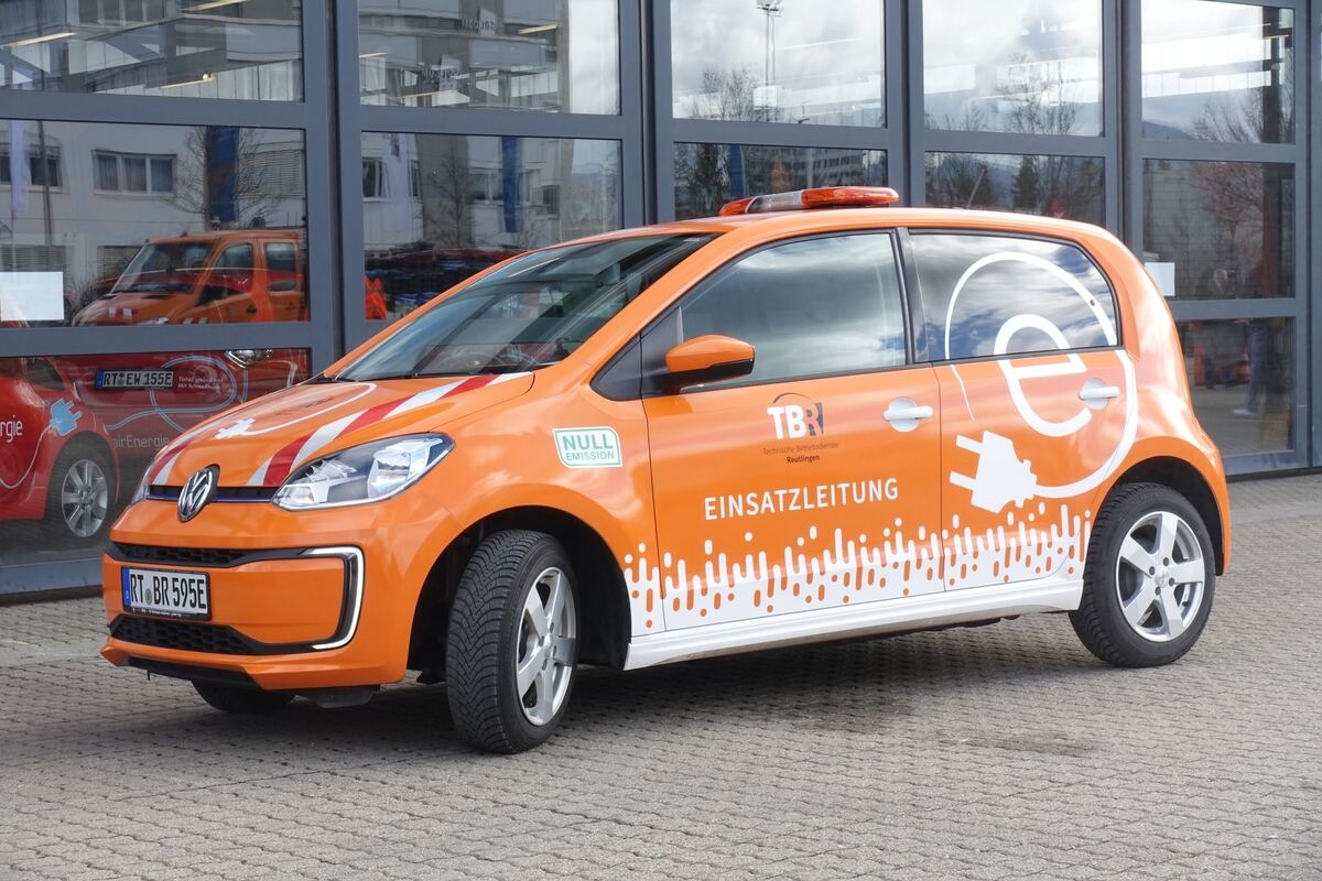 Den e-up! nutzen verschiedene Betriebe der Stadt Reutlingen