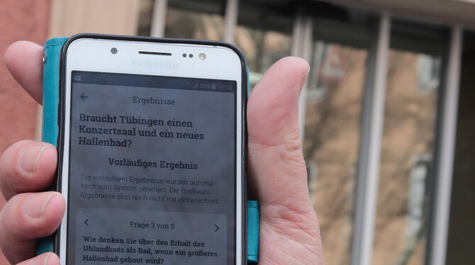 Die Tübinger Bürger-App. FOTO: WALDERICH