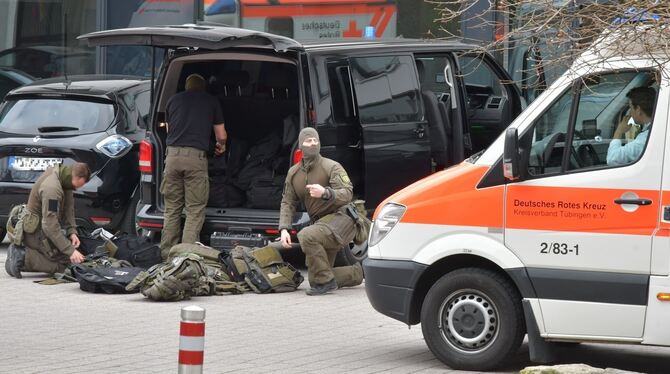 Spezialkräfte beim Einsatz in Bodelshausen (Archivbild)