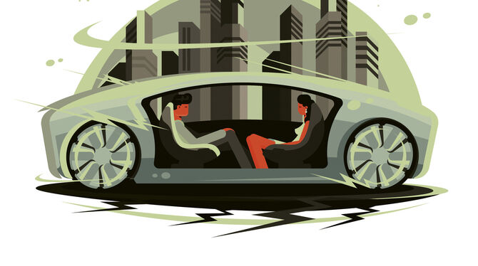 Ganz neues Lebensgefühl: In autonomen Fahrzeugen kann die Fahrtzeit anders genutzt werden. Das Innere der Vehikel wird sich ents