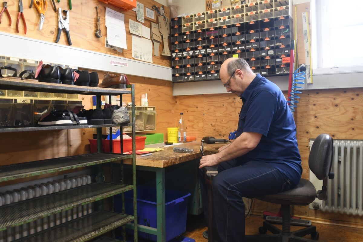 Seit fünf Generationen arbeiten die Stanekers in Reutlingen als Schuhmacher.