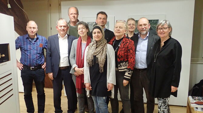 Das Spendenparlament (von links): Christoph Kaufmann, Gerd Pflumm, Michael Löcke, Susanne Stutzmann, Asla Reslan, Thomas Steigen