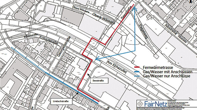 Zum Teil haben die Bauarbeiten in der Lindach- und der Seestraße bereits begonnen. Autofahrer müssen sich bis Ende September auf