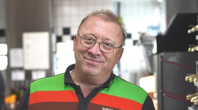 Damir Mujdzic, Restaurantmanager bei Burger King in Reutlingen.
