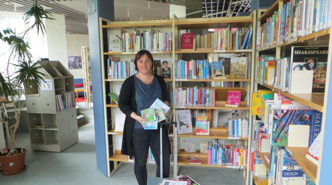 Bücherei-Leiterin Stefanie Lengerer. FOTO: HEß