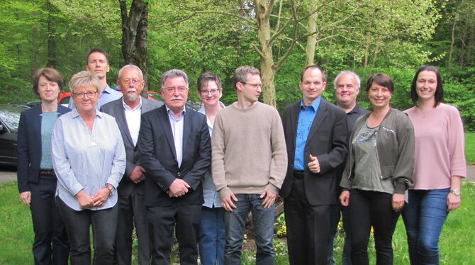 Elf der 13 Kandidaten für den Ortschaftsrat Mittelstadt. (von links): Leonie Neumann, Anette Bauer, Daniel Böhringer, Rainer Bra