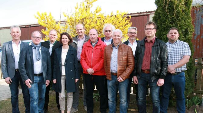 Die Kandidaten der CDU-BW (von links): Walter Münch, Bruno Auchter, Markus Siefert, Maria Knab-Hänle, Siegfried Waidmann, Eberha