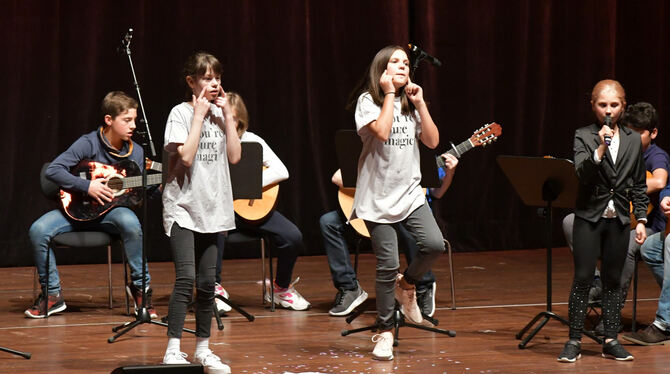 Musikalisch konnten die Kepi-Schüler genauso überzeugen wie choreografisch. Das Publikum war jedenfalls hell begeistert.  FOTOS: