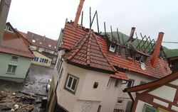 Brand in Bad Uracher Altstadt