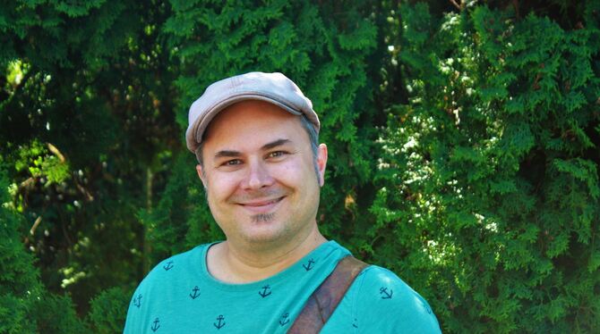 Findet die Atmosphäre und das Angebot auf der Gartenmesse gut: Heiko Sirbik.