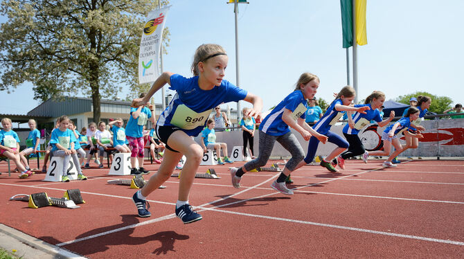 Raus aus dem Startblock und rein in den Sprint. Höchste Anspannung löst sich nach dem Startschuss. FOTOS: PIETH, RITTGEROTH