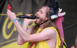 Am Samstag traten auf der Hauptbühne sechs Rap-Künstler und Hip-Hop-Bands auf