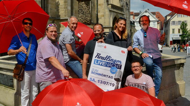 Beleben die Stadt mit Events (von links): Max Sijmons (Hola Oli), Florian Schumann (Kali), Moritz Neubert (Alexandre), Uwe Graue