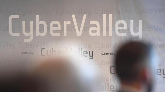 Der Schriftzug »Cyber Valley«