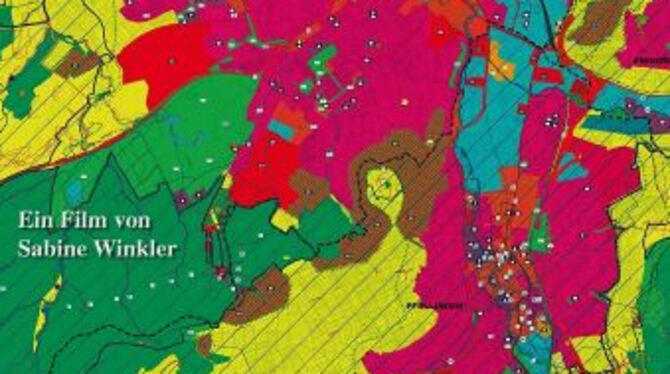 Das Plakat zu Sabine Winklers Film »Kein schöner Land«: Die Pfullingerin ist mit ihrem Statement gegen den Flächenfraß in der Re